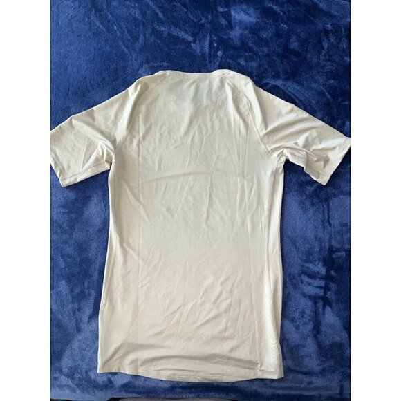 Nike Men's Pro‎ Compression Short Sleeve Shirt CJ0965-783 Sz Medium Beige - Picture 10 of 11